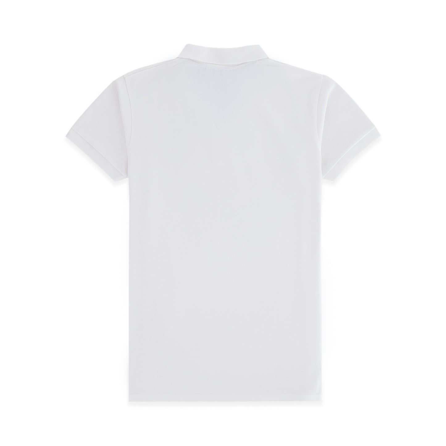 GRDNO Luxury Touch Half Sleeves Cotton Polo Shirt - White