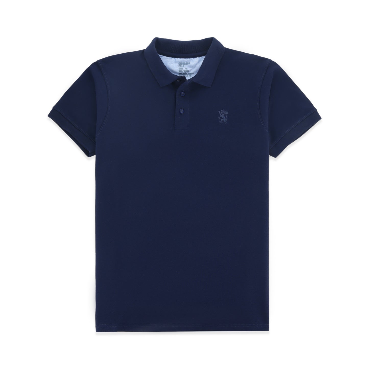 GRDNO Luxury Touch Half Sleeves Cotton Polo Shirt - Navy