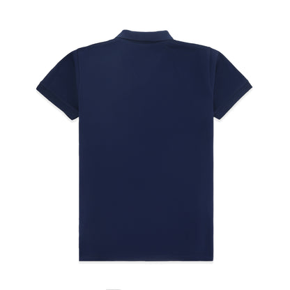 GRDNO Luxury Touch Half Sleeves Cotton Polo Shirt - Navy