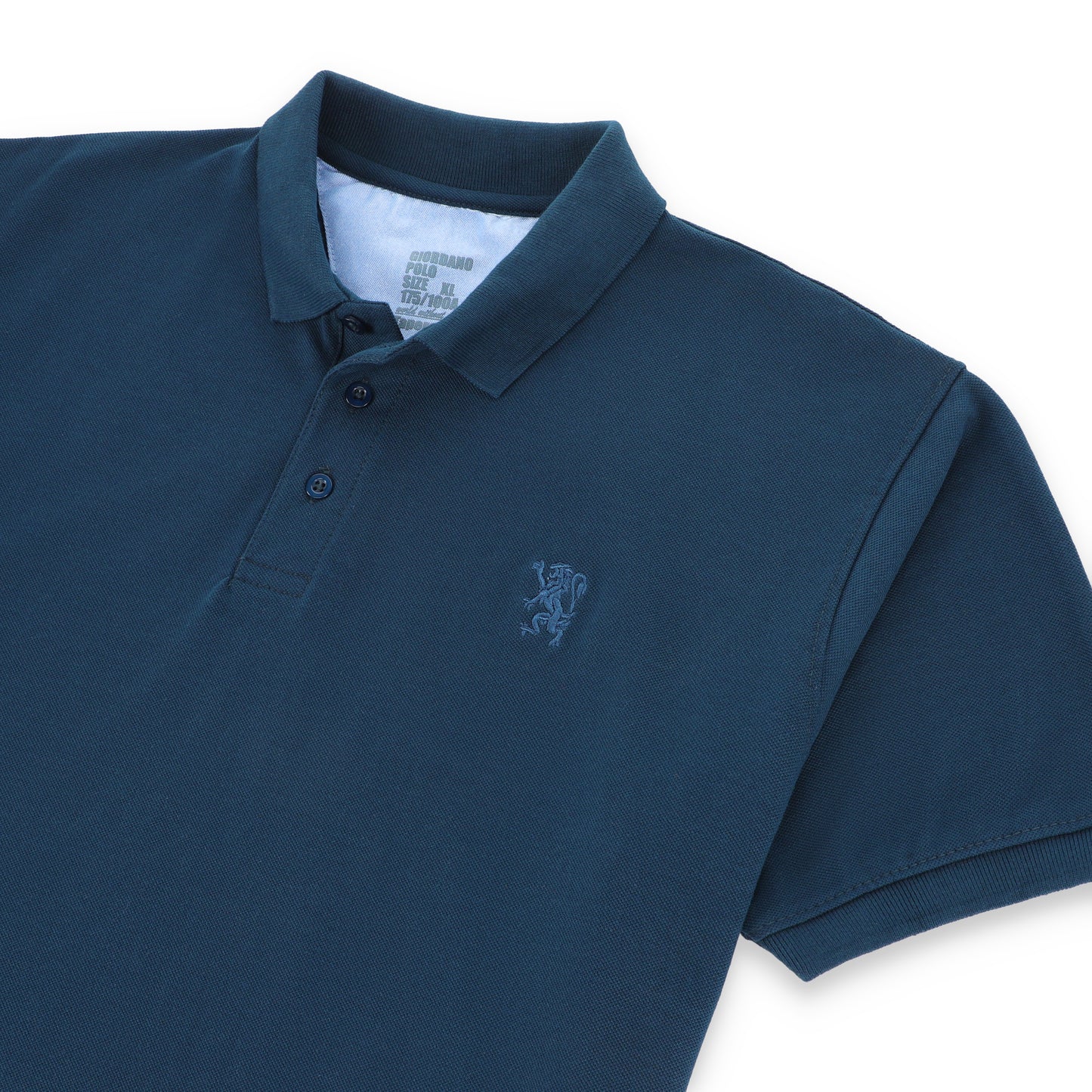 GRDNO Luxury Touch Half Sleeves Cotton Polo Shirt - Teal