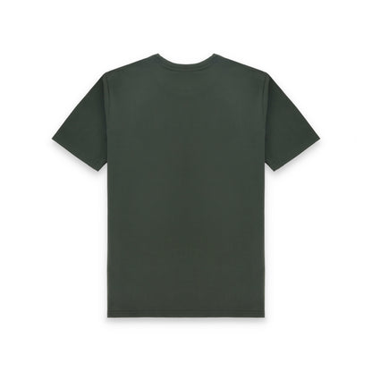 Frd Perrie Plain Half Sleeves Men’s Round Neck T-Shirt - Commando Green