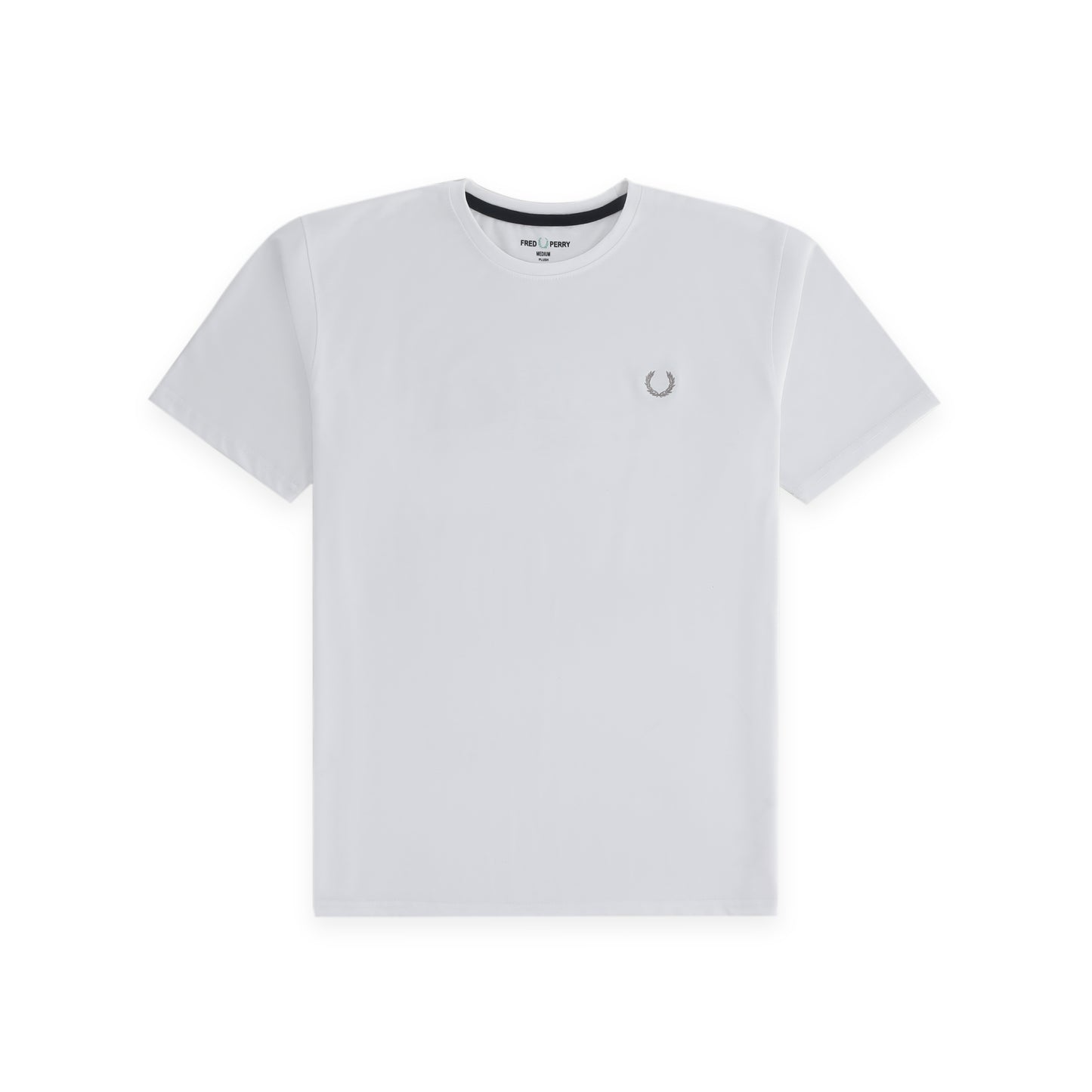 Frd Perrie Plain Half Sleeves Men’s Round Neck T-Shirt - White