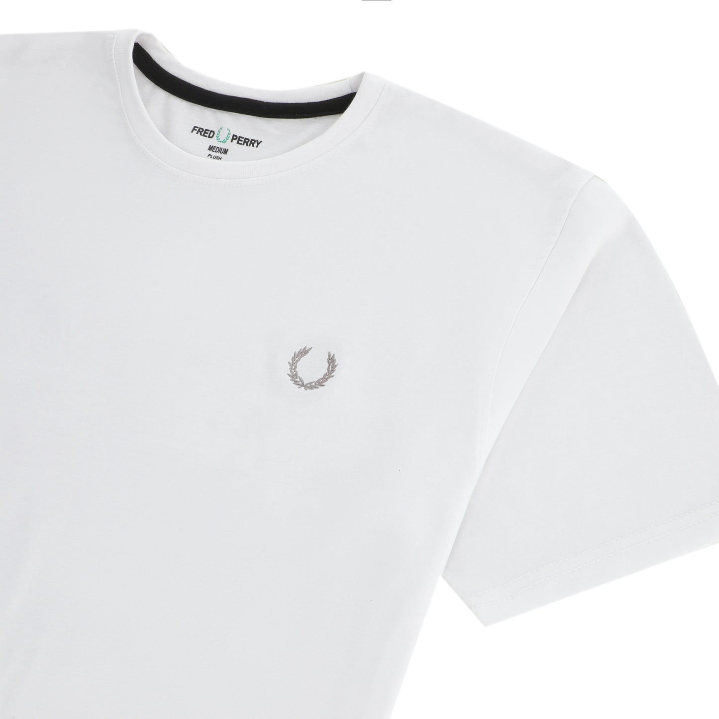 Frd Perrie Plain Half Sleeves Men’s Round Neck T-Shirt - White