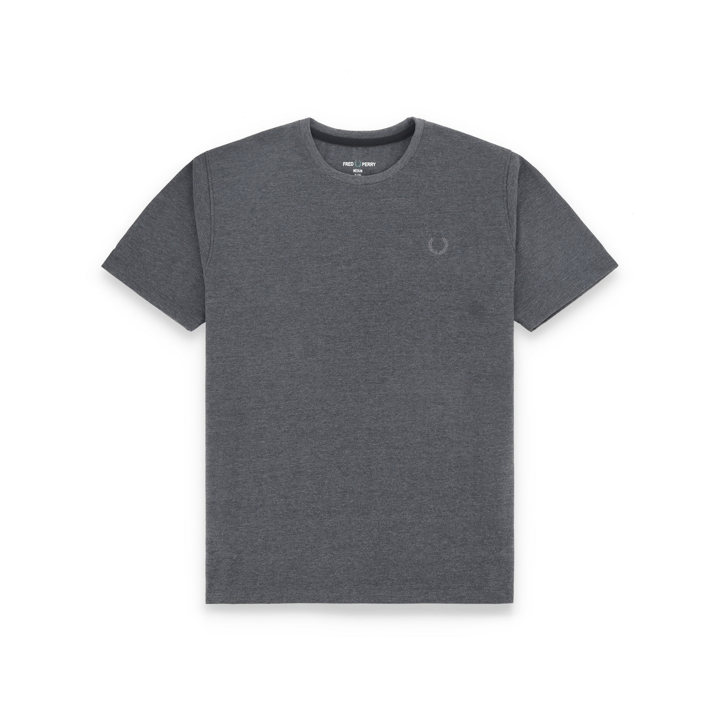 Frd Perrie Plain Half Sleeves Men’s Round Neck T-Shirt - Charcoal