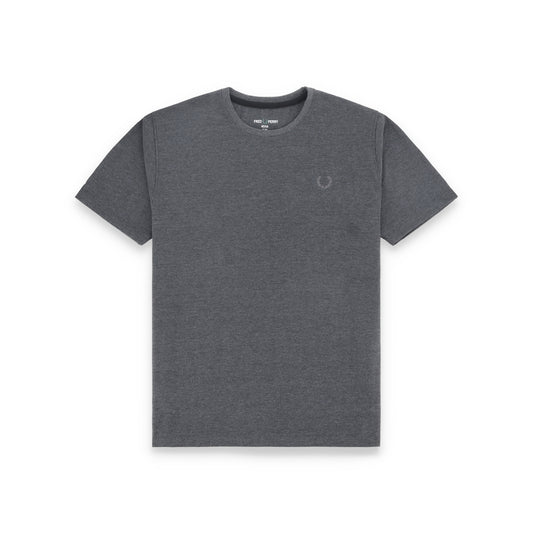 Frd Perrie Plain Half Sleeves Men’s Round Neck T-Shirt - Charcoal