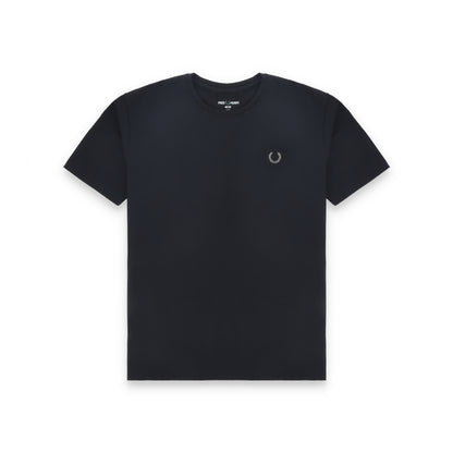 Frd Perrie Plain Half Sleeves Men’s Round Neck T-Shirt - Black