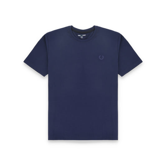 Frd Perrie Plain Half Sleeves Men’s Round Neck T-Shirt - Navy