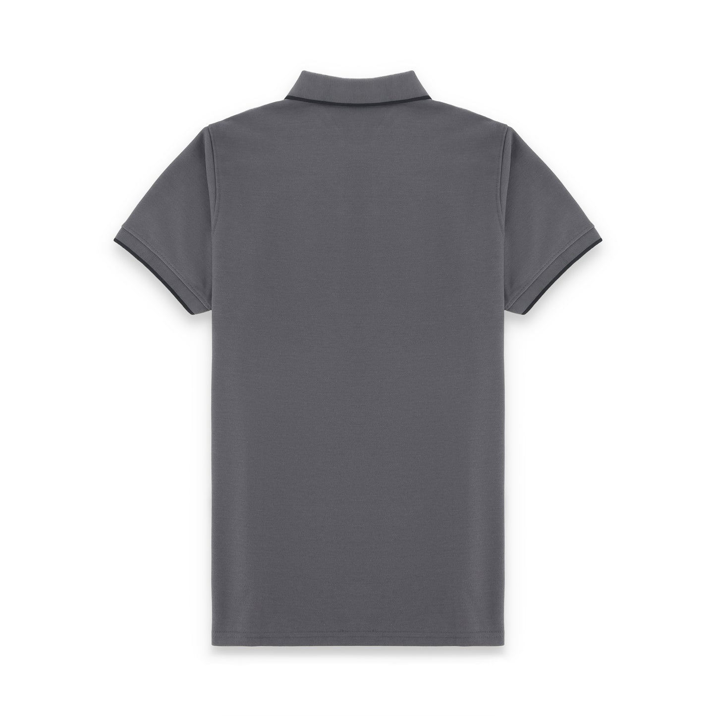 RL Contrast Tipping Half Sleeves Basic Polo Shirt - Slate Grey