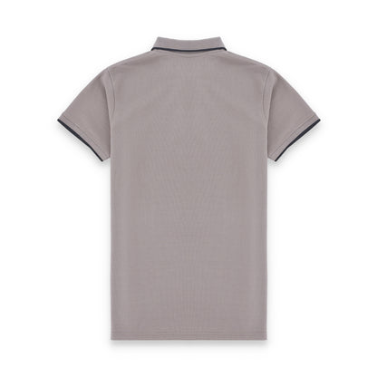 RL Contrast Tipping Half Sleeves Basic Polo Shirt - Moon Rock