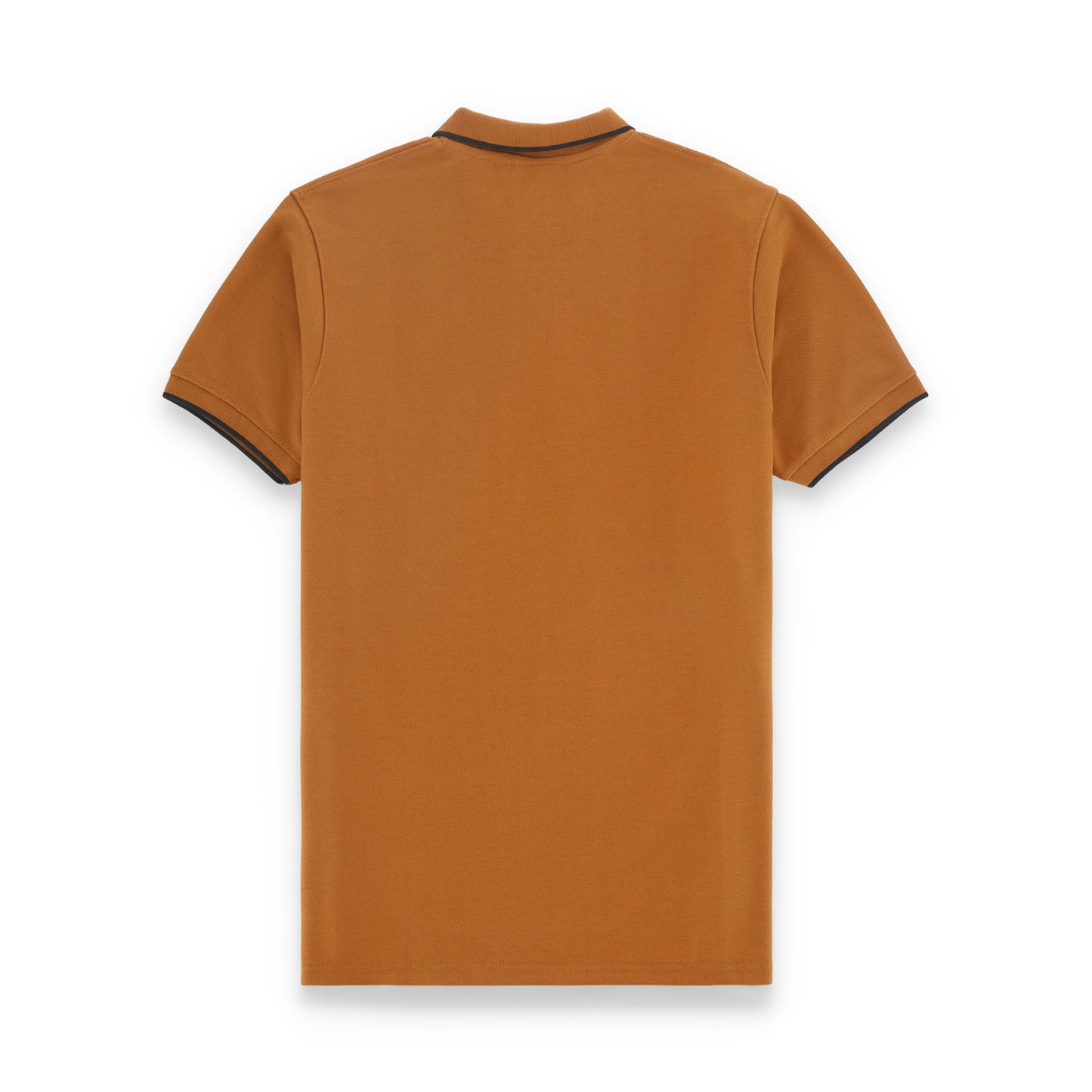 RL Contrast Tipping Half Sleeves Basic Polo Shirt - Mustard