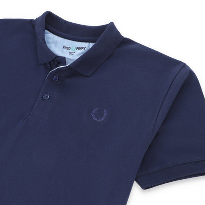 Frd Perrie Premium Touch Half Sleeves Jersey Polo Shirt - Navy