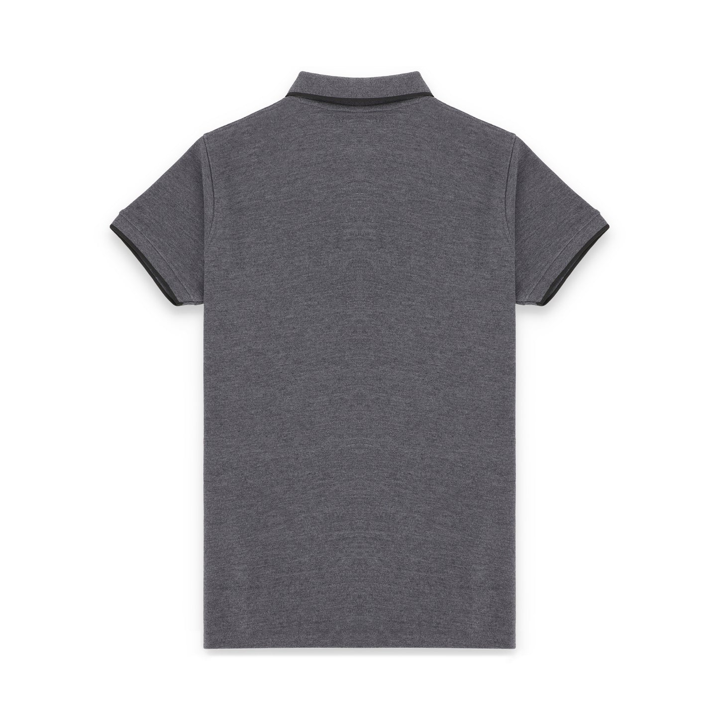 RL Contrast Tipping Half Sleeves Basic Polo Shirt - Charcoal