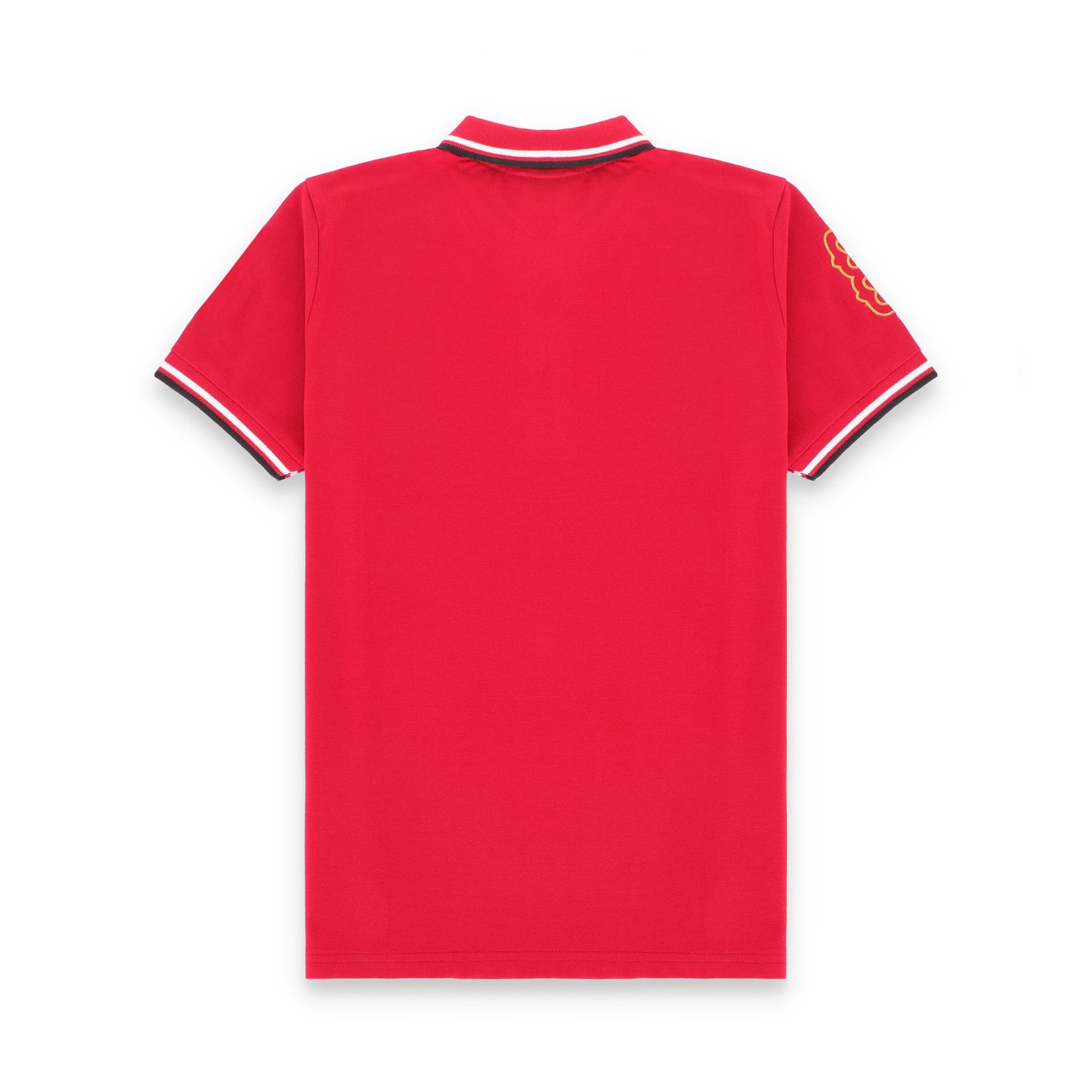 GRDNO Twin Tipping Half Sleeves Stretchable Cotton Polo T-Shirt - Red