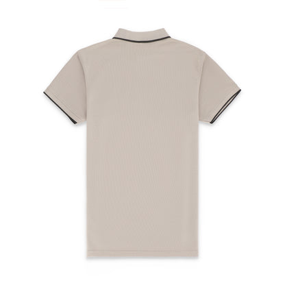 RL Contrast Tipping Half Sleeves Basic Polo Shirt - Moon Rock