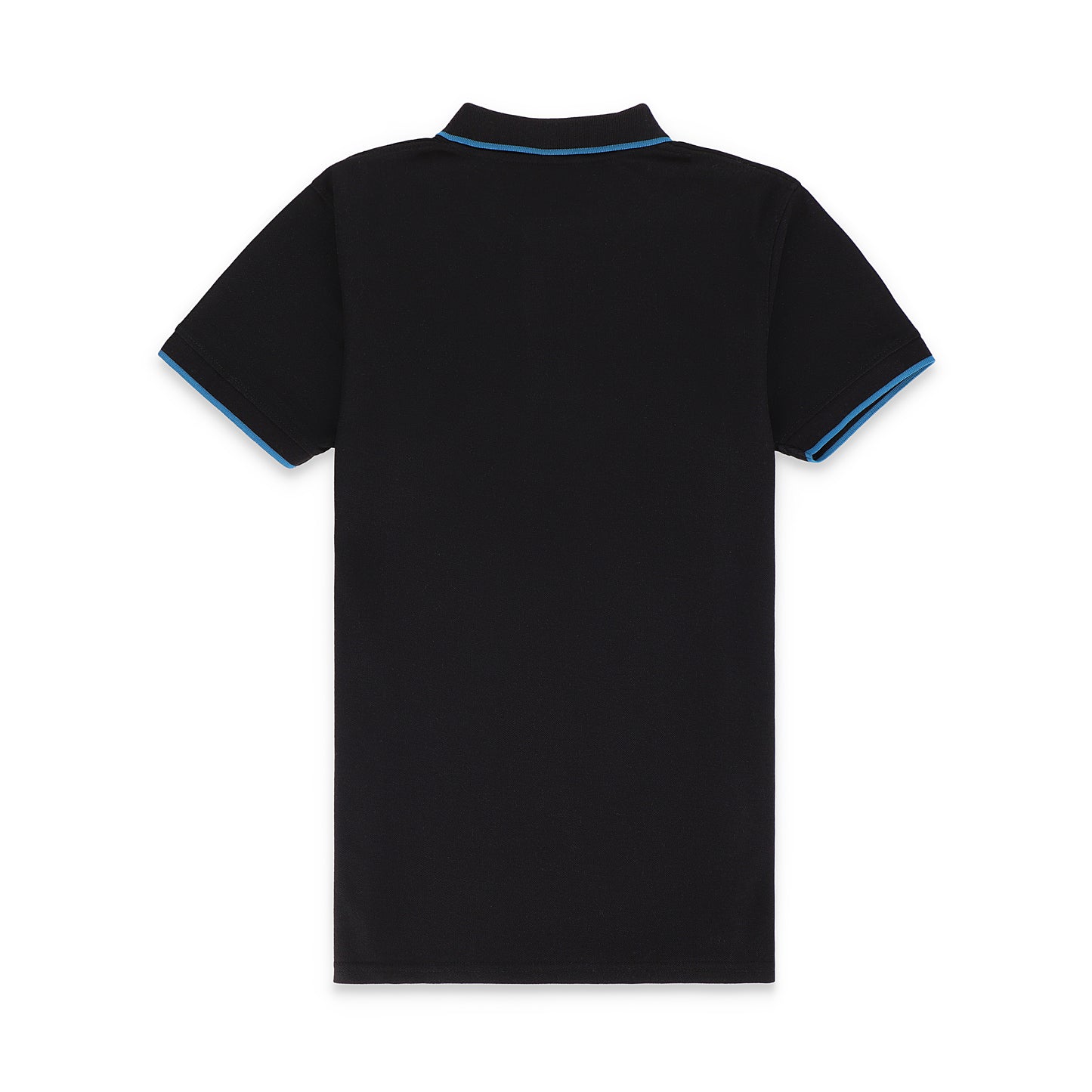 RL Contrast Tipping Half Sleeves Basic Polo Shirt - Black