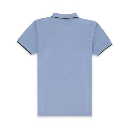 RL Contrast Tipping Half Sleeves Basic Polo Shirt - Glacier Lake