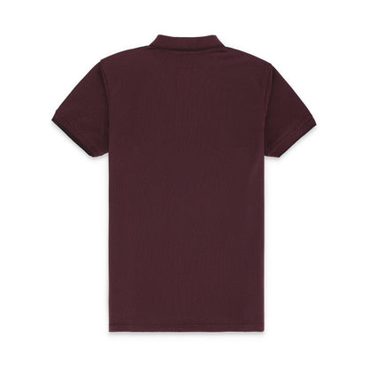 RL Contrast Tipping Half Sleeves Basic Polo Shirt - Puce